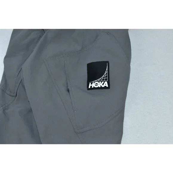 Hoka One One Transport Men Pants Size L Castlerock Gray Hiking Outdoors Active - Picture 10 of 16